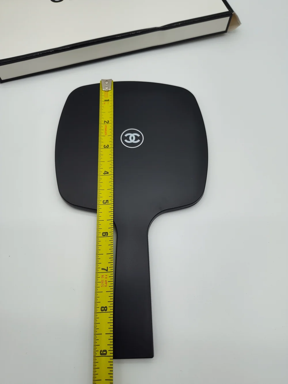 CHANEL Promotional Black CC Logo Handheld Vanity Mirror Beauty Makeup Gift Boxed